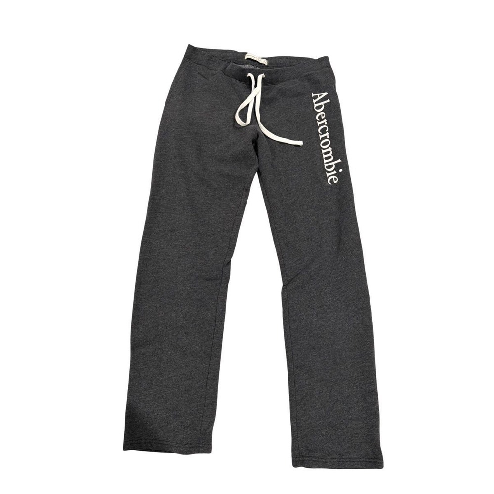 Y2K 2000s Abercrombie Gray Flared Sweatpants Wide Leg Elena Gilbert